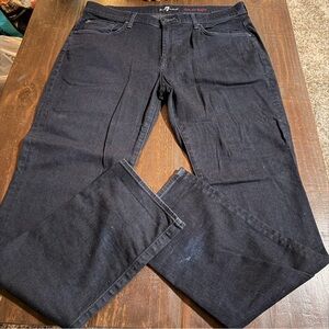 7 For All Mankind Classic Straight Leg Indigo Blue Jeans  36x30
